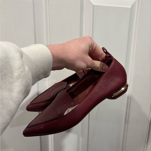Nicholas Kirkwood Beya Burgundy Flats Women’s Size EU 36 - Picture 2 of 7